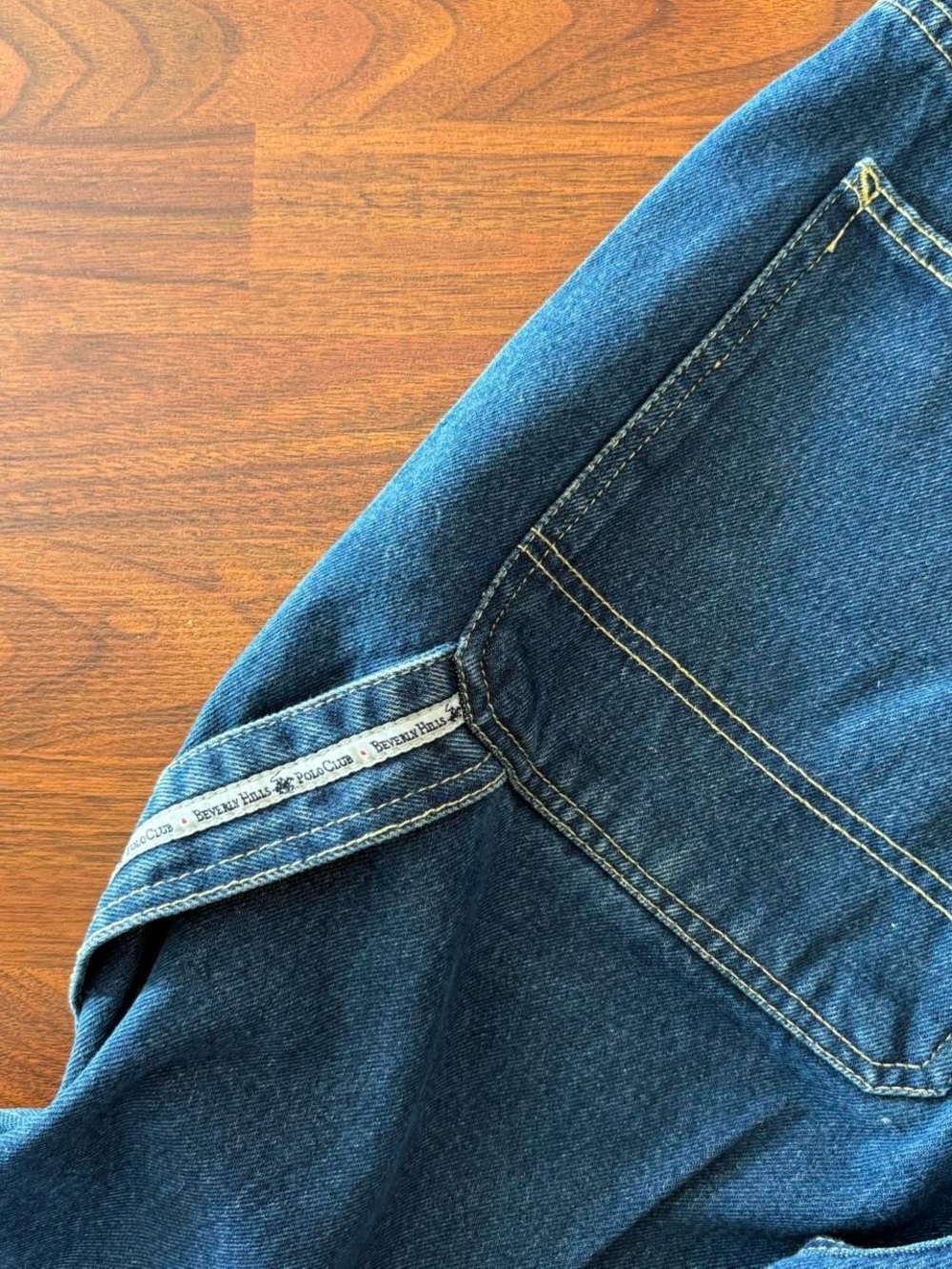 Beverly Hills Polo Club Men’s Relaxed Blue Denim Jeans - Picture 5 of 9